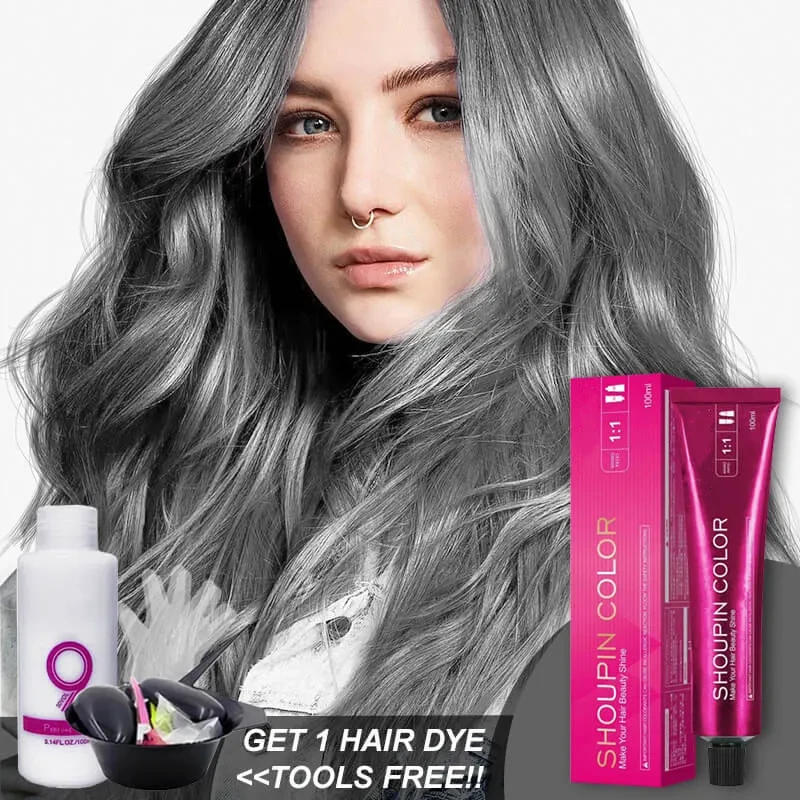 Tea Grey & Ash Hair Color Cream Kit