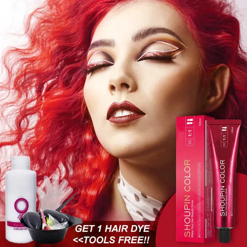 Berry Red & Cherry Red Hair Color Cream Kit