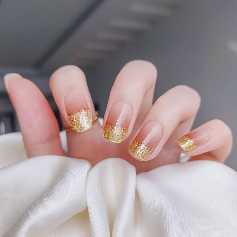 BERYOUR GOLDEN HOUR FRENCH TIP - SEMICURED UV GEL NAIL STICKERS KIT NG200191 (BUY ANY 2 NAIL KITS GET FREE UV LAMP) - NG200191