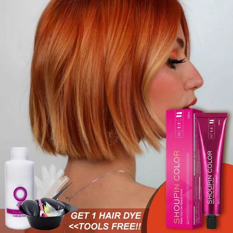 Ginger-Orange & Copper Hair Color Cream Kit