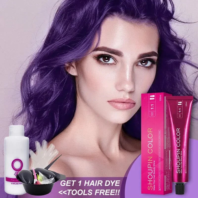 Grape Purple & Summer Hair Color Cream Kit