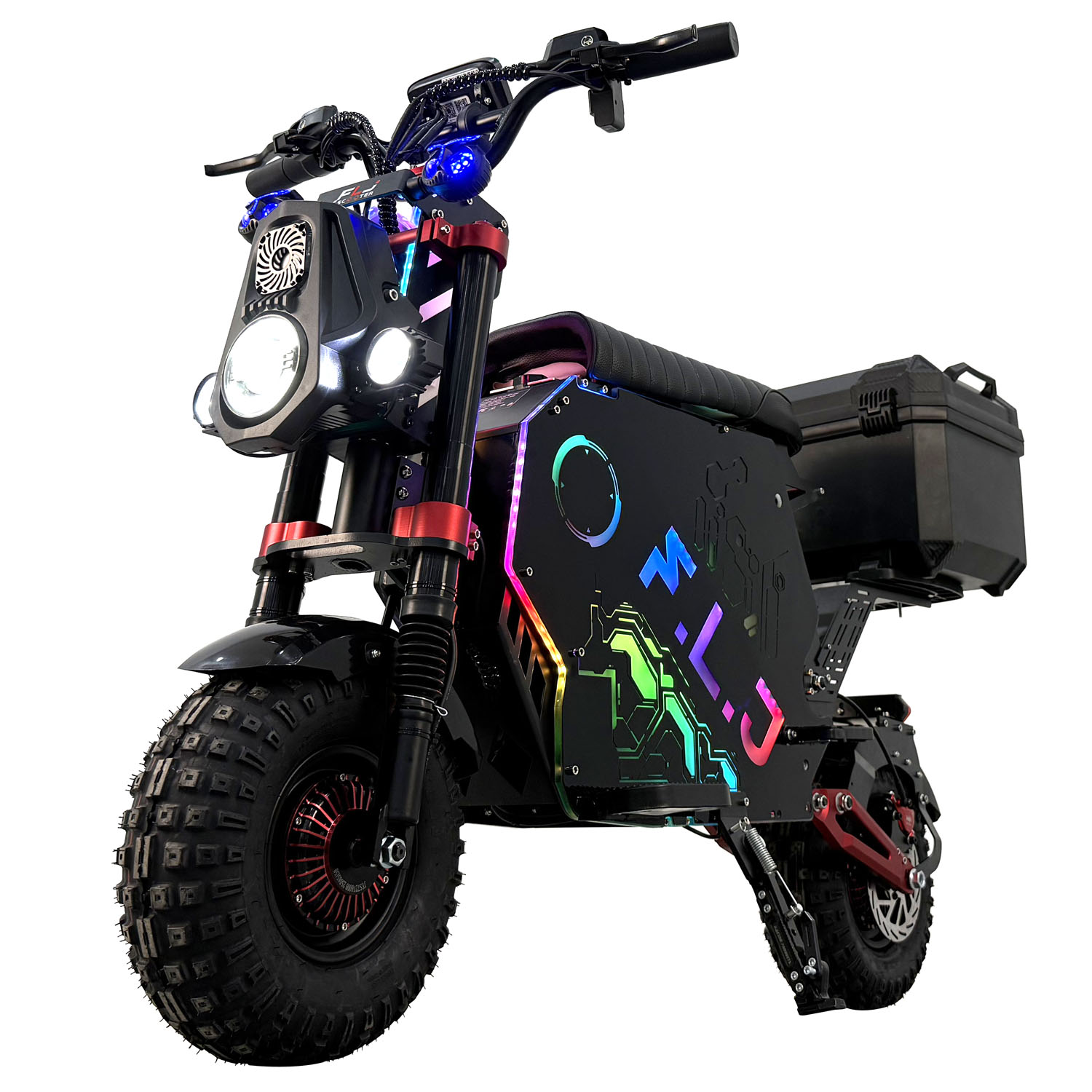 2026 Newest 72V 12000W Electric Scooter Motorcycle with 100AH