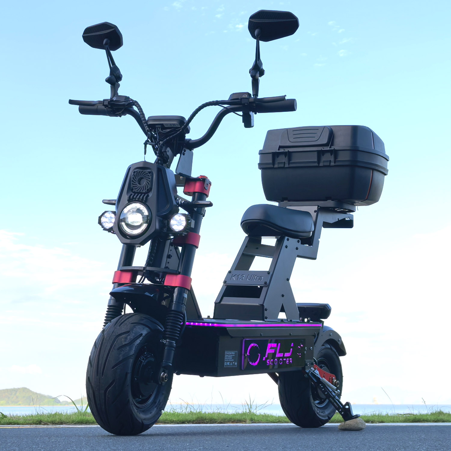 Latest K13 Ultra 72V 12000W Electric Scooter with APP/NFC fast speed Fat Wheel E Scooters