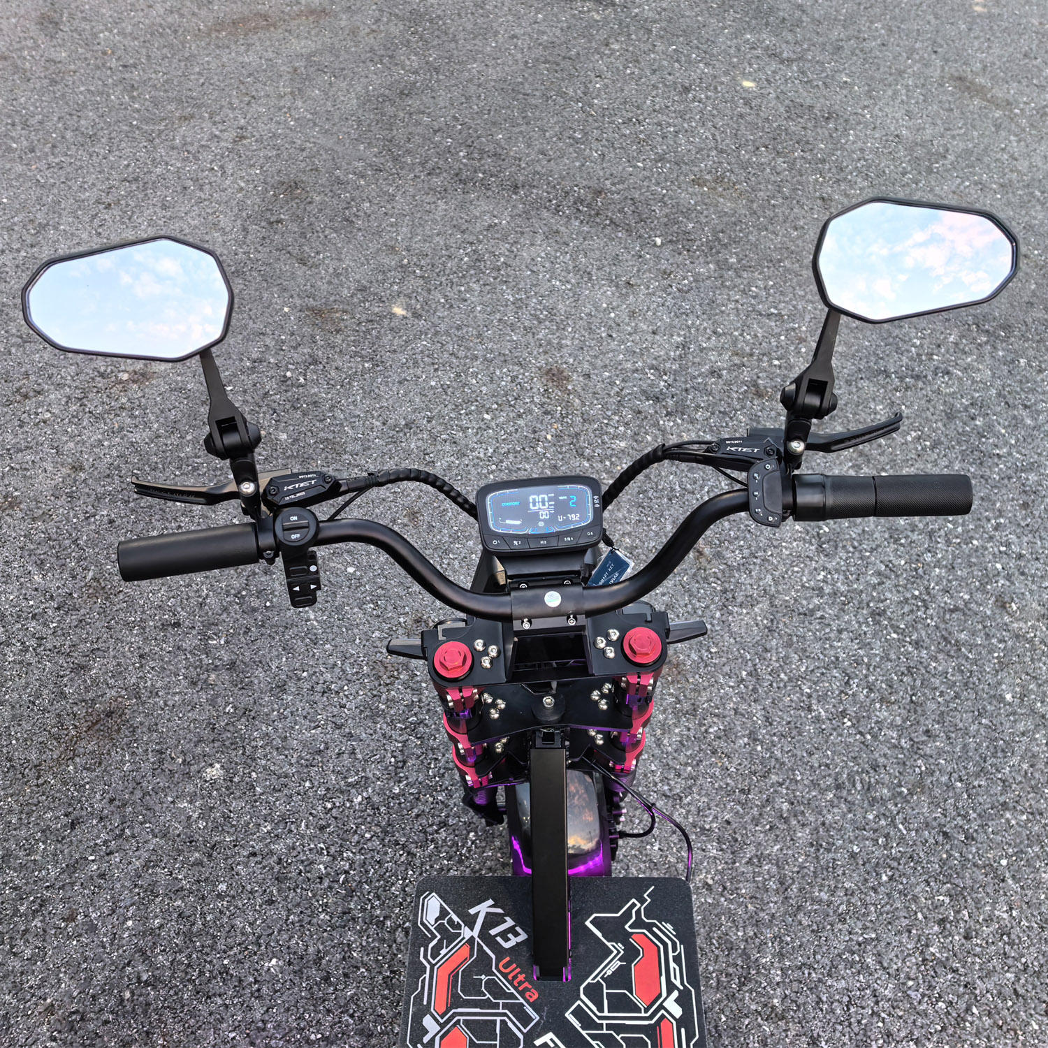 Latest K13 Ultra 72V 12000W Electric Scooter with APP/NFC fast speed Fat Wheel E Scooters