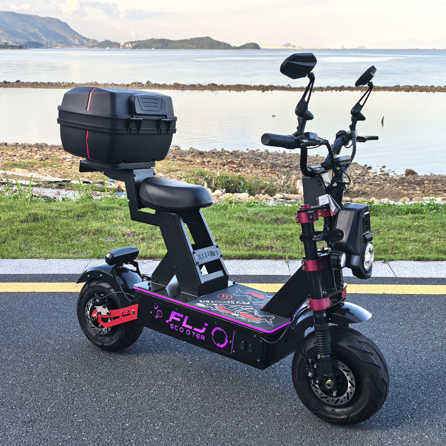 Latest K13 Ultra 72V 12000W Electric Scooter with APP/NFC fast speed Fat Wheel E Scooters