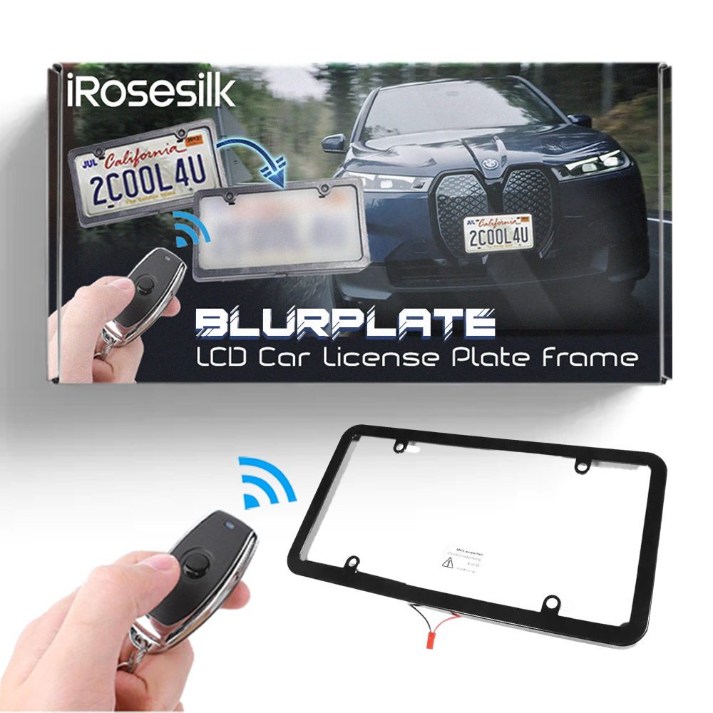 iRosesilk™ Rámeček na poznávací značku auta Ultra BlurPlate LCD