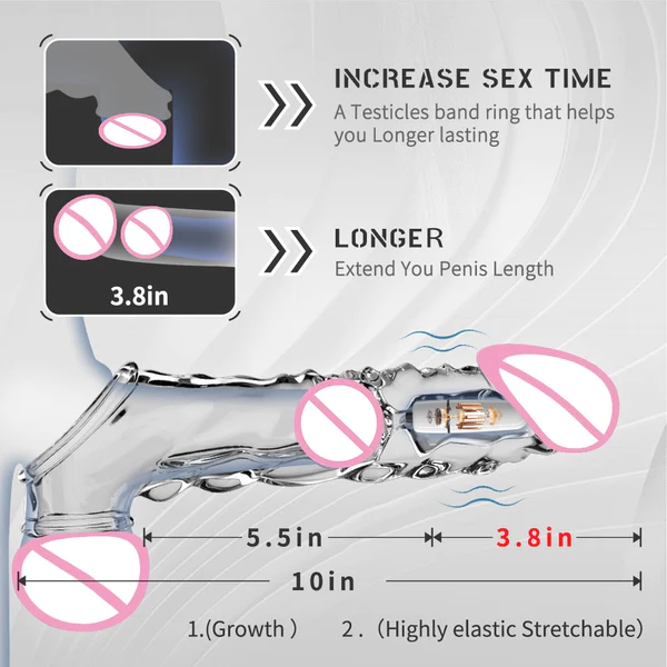 2023 latest hot style low price -Reusable penis extension vibrator