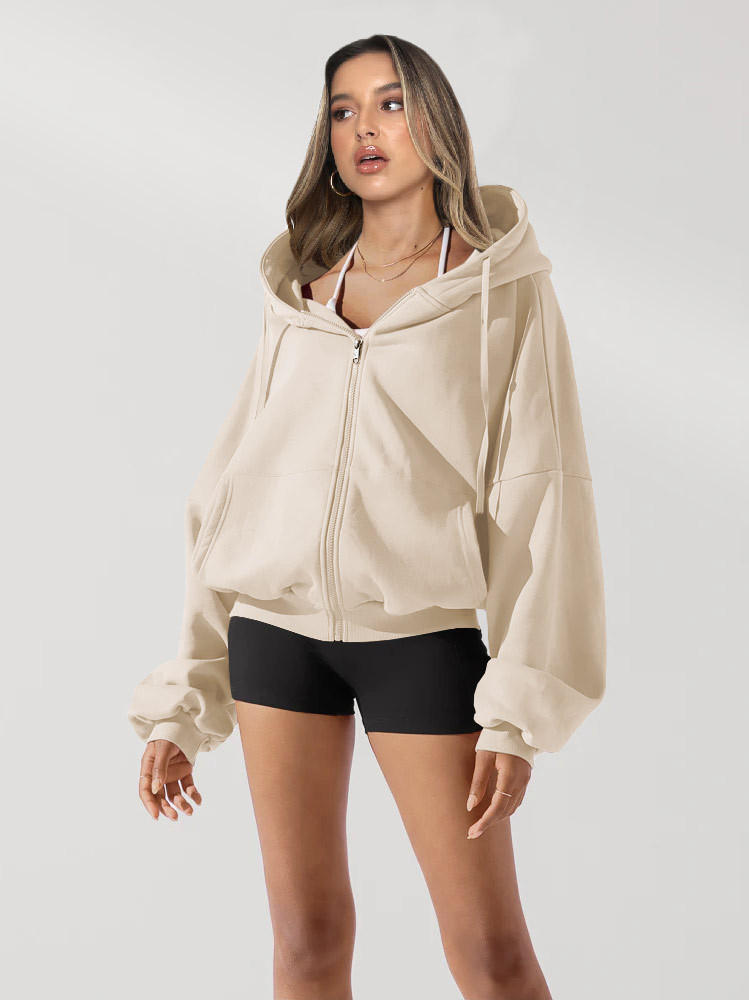 Cross border hot collection hooded sweater for women in autumn and winter