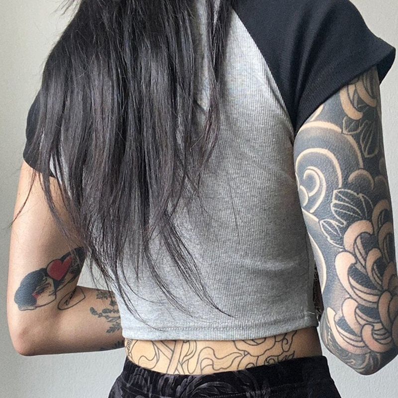 American Metal Star Print Thread Casual Top 2023 New