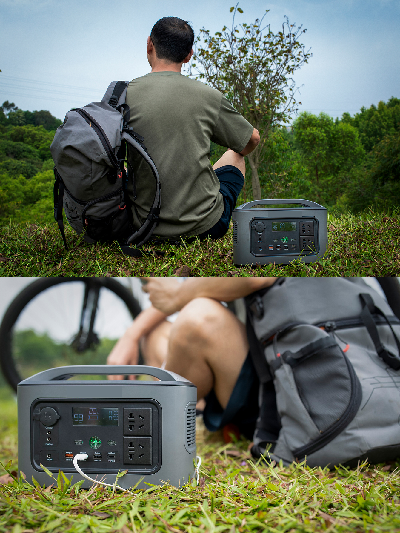 Portable power station 300Grey 300Wh 