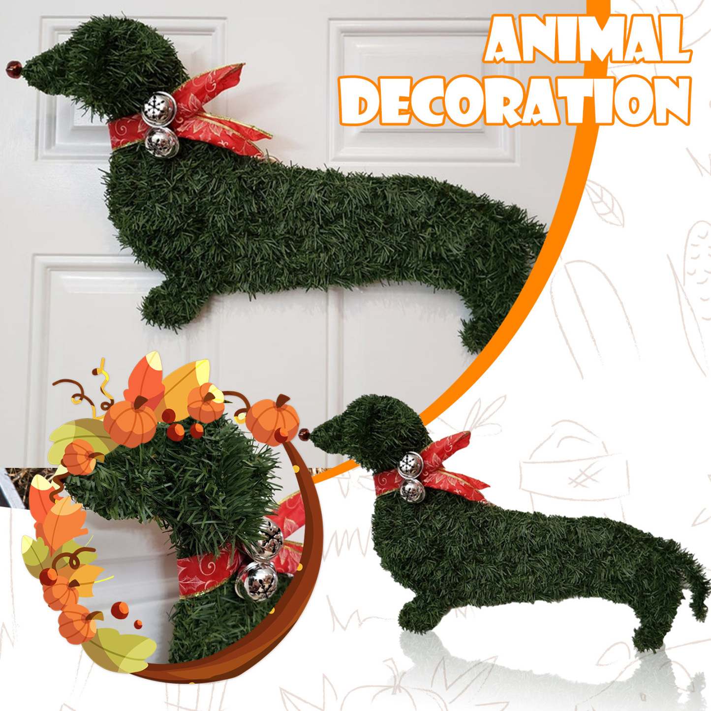 🎄Christmas Early Bird Sale - 49%OFF🐴Horse Head Wreath for Front Door