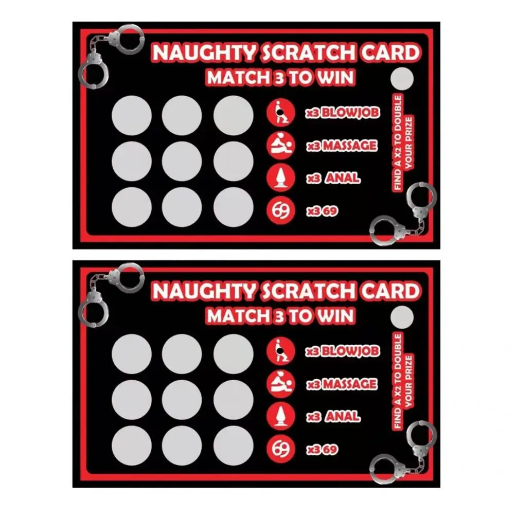 Adult Naughty Scratch Card--Match 3 to Win