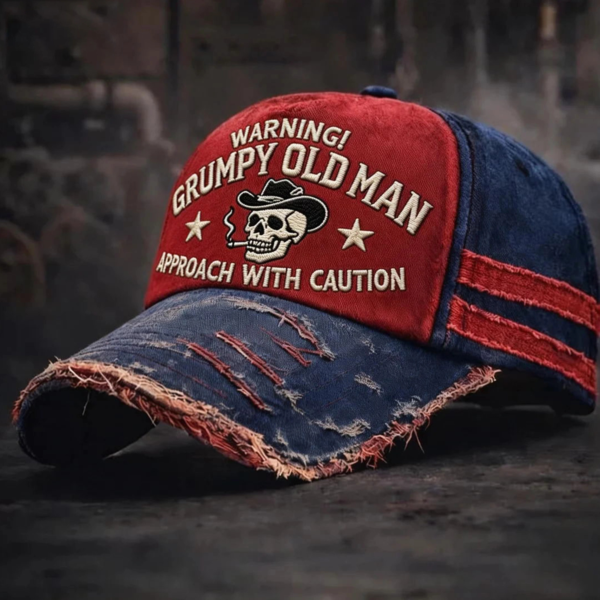 🎉Last Day 49% OFF - Warning Grumpy Old Man Vintage Trucker Cap 