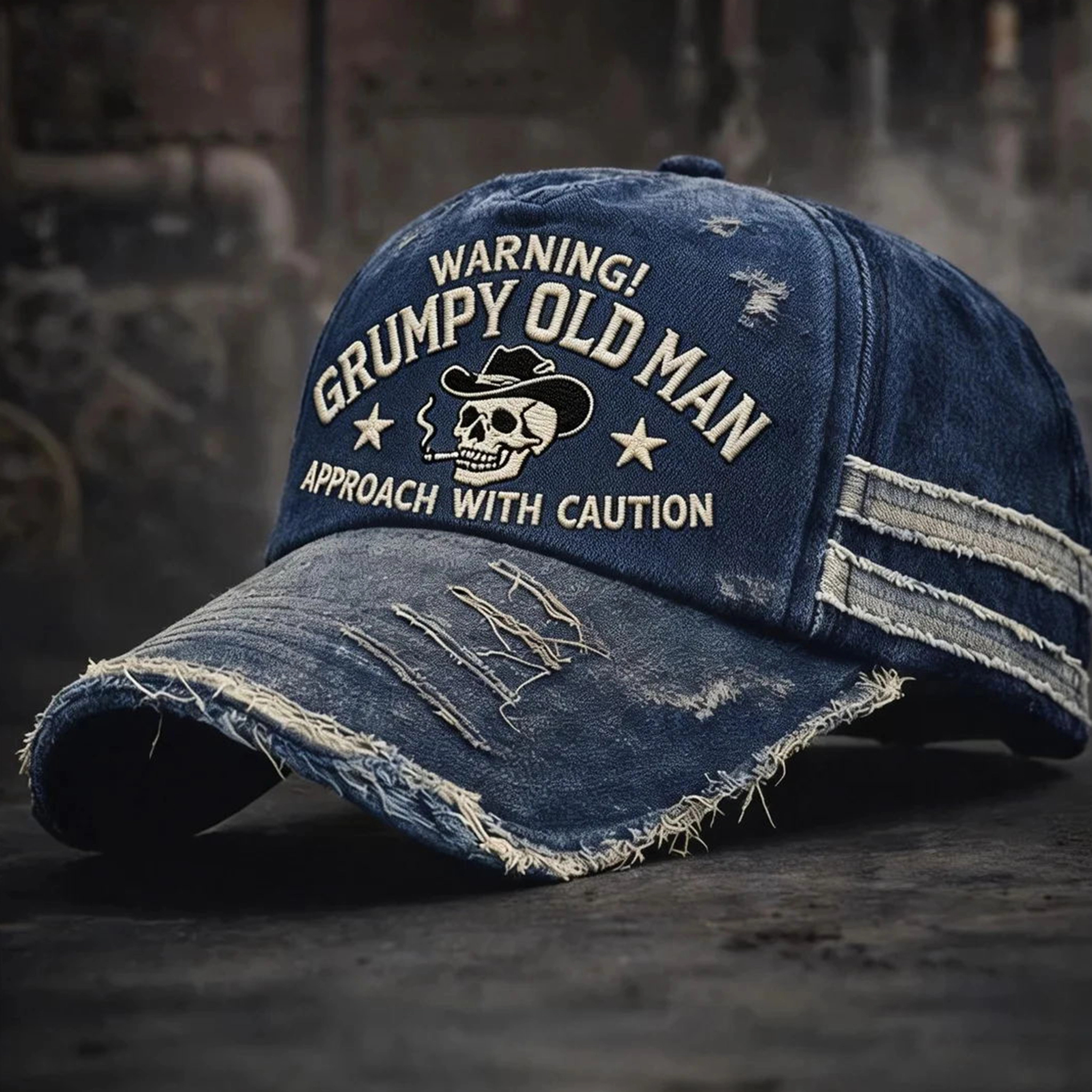 🎉Last Day 49% OFF - Warning Grumpy Old Man Vintage Trucker Cap 