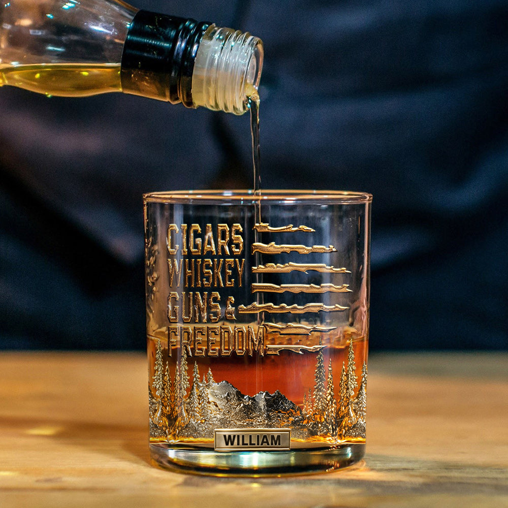 Personalized Whisky Whiskey Glass - Gift For Bourbon/ Whiskey Lovers, Gift For Him