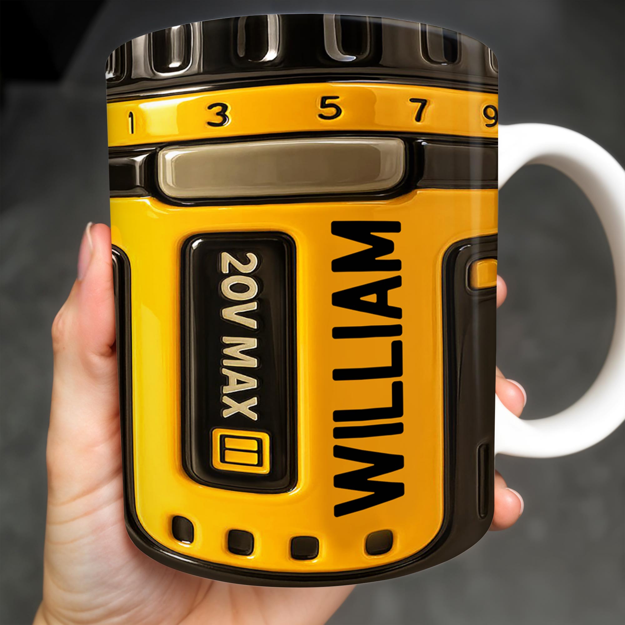 Power Up Your Day With Camera Lens Design, Personalized Custom Coffee Mug, Gift For Tech Enthusiasts