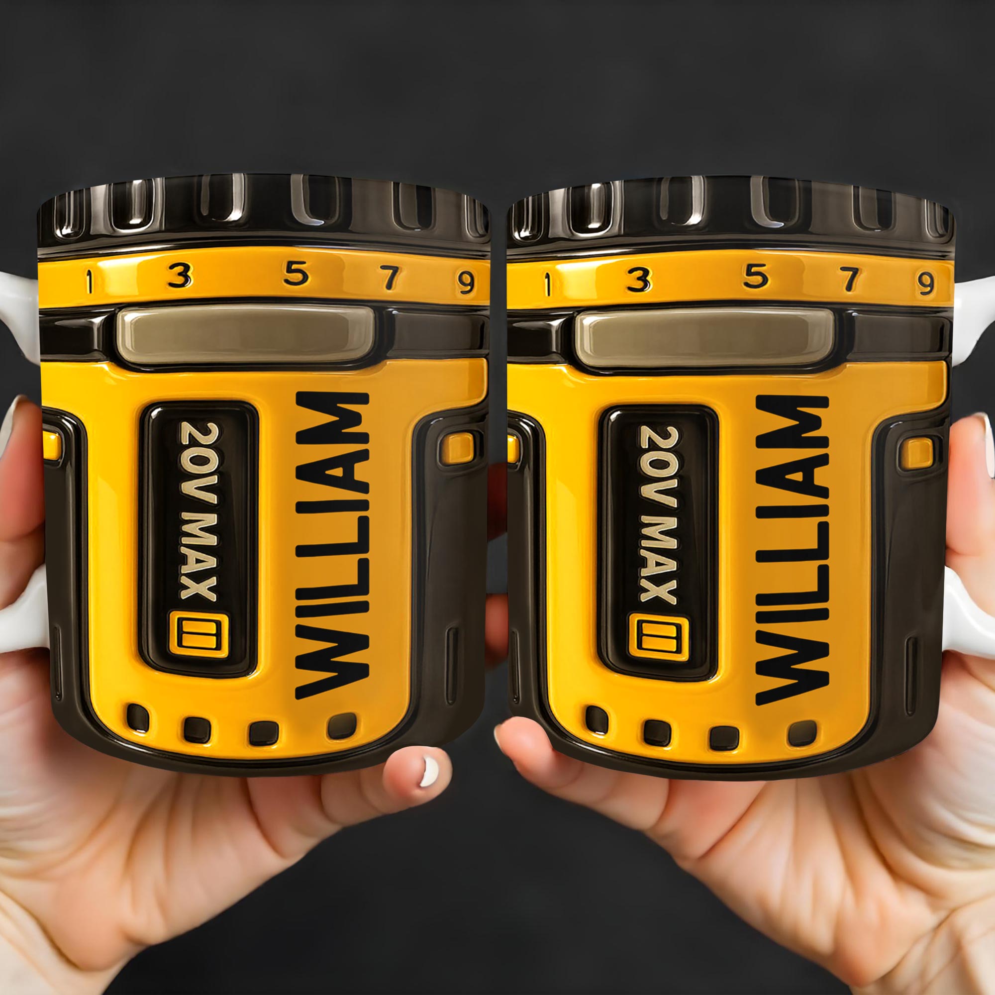 Power Up Your Day With Camera Lens Design, Personalized Custom Coffee Mug, Gift For Tech Enthusiasts