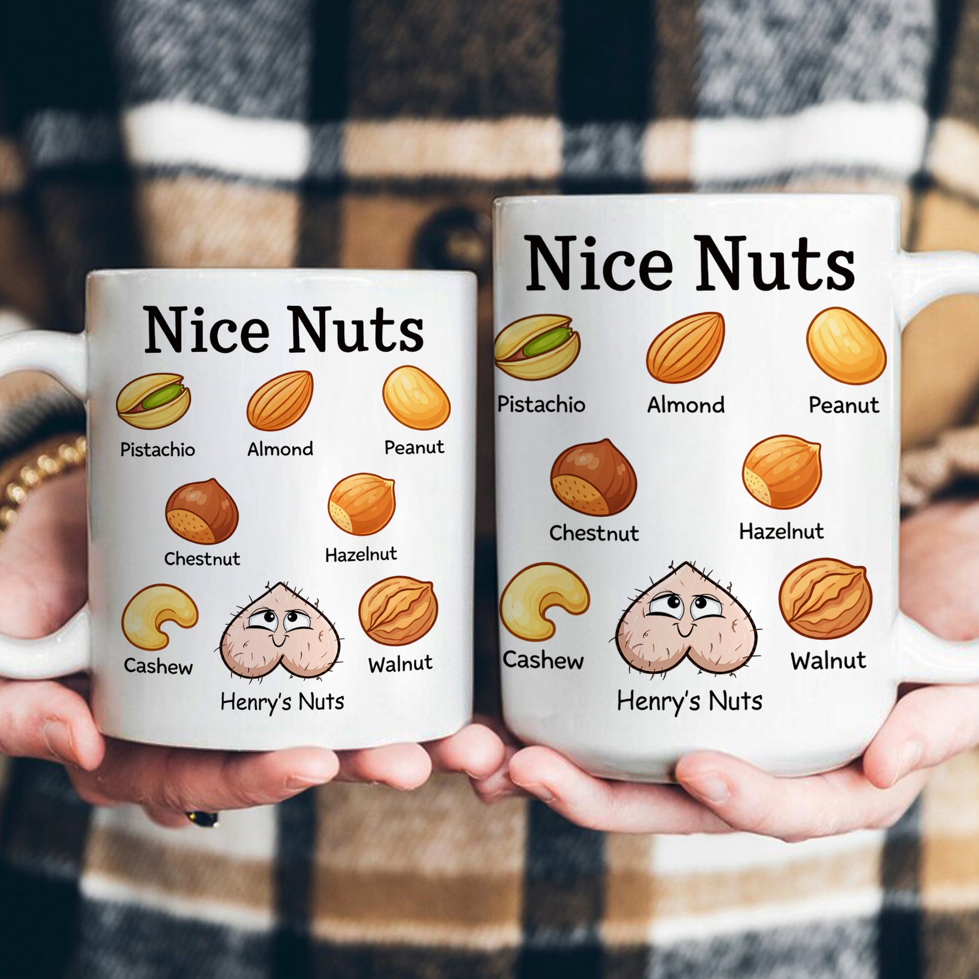 Nice Nuts Exchange Gift For Husband, Bf - Personalized Mug