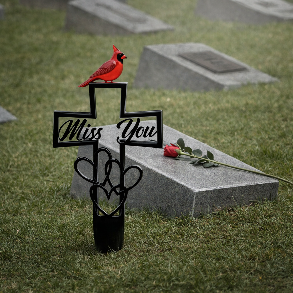 Metal Cemetery Memorial Plaque for Remembrance