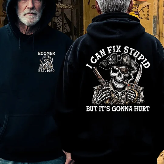 "Fixed Stupid, Endured Classics" - Pirate Skull Vintage Custom Series T-shirt / Hoodie / Tank Top