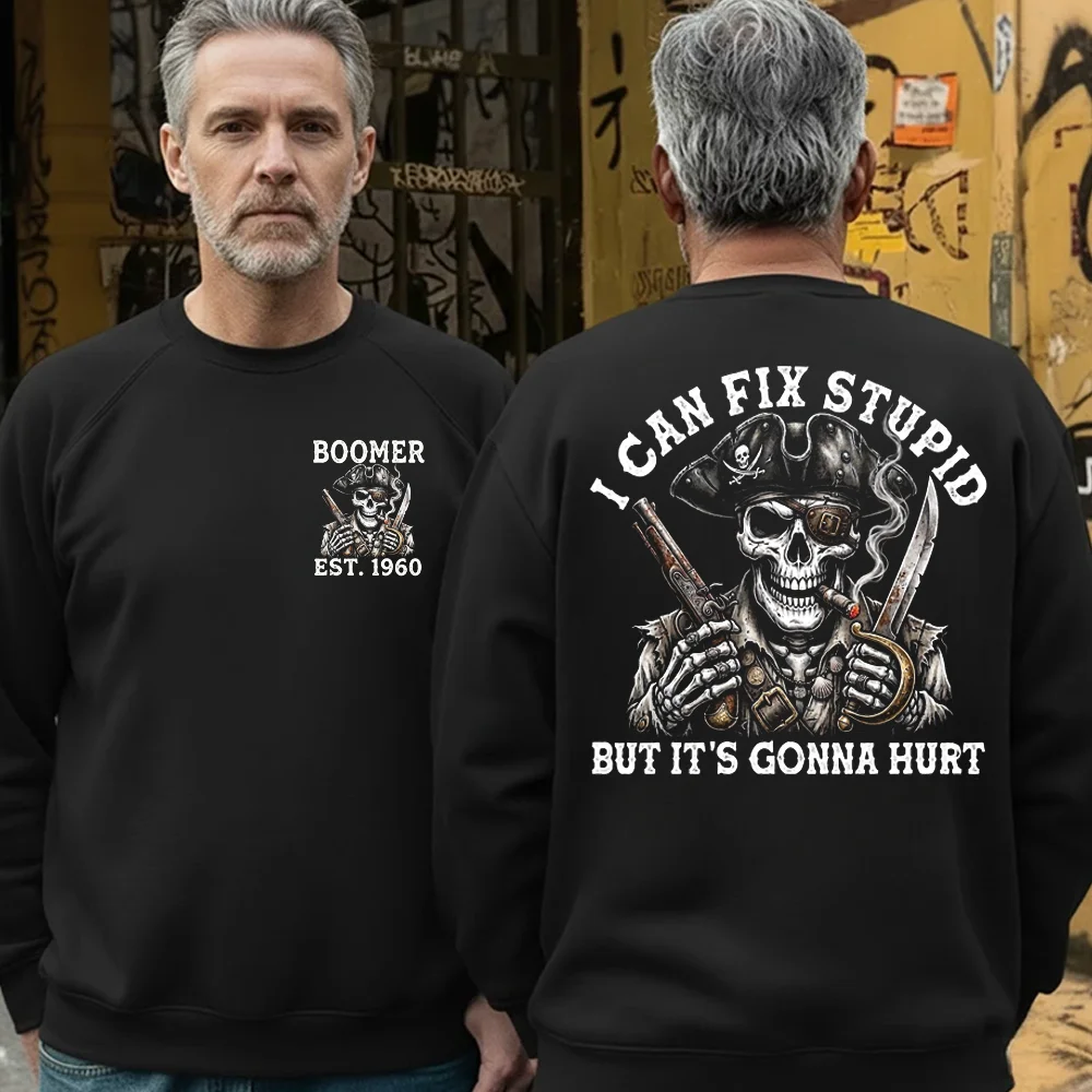 "Fixed Stupid, Endured Classics" - Pirate Skull Vintage Custom Series T-shirt / Hoodie / Tank Top