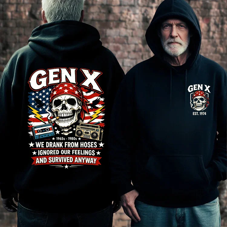 Custom Generation X We Survived Anyway Custom Year Of Birth T-Shirt/Sweatshirt