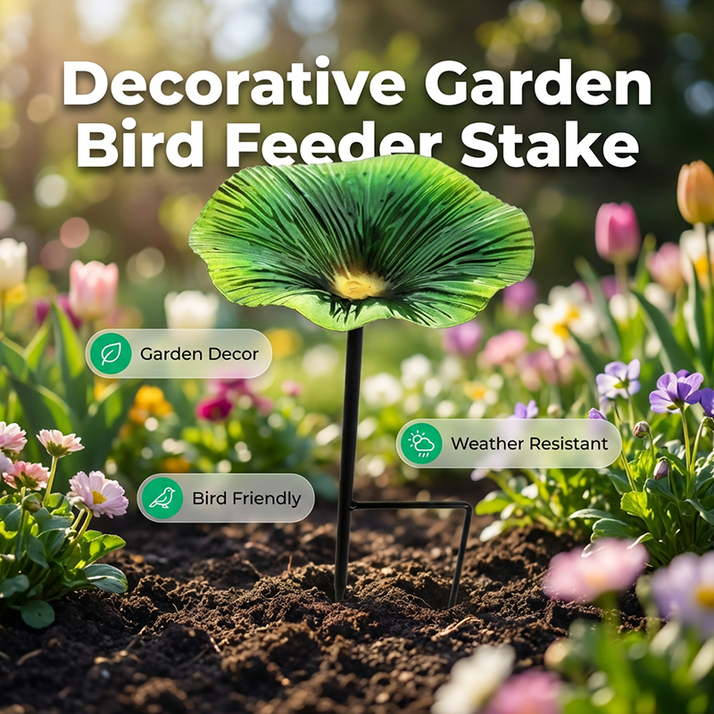 🎉Handmade Colorful Garden Flower Bird Feeder