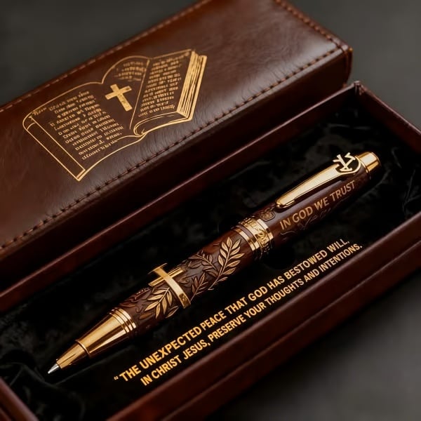 🔥LAST DAY 49% OFF - ✝️ God's Blessing Bible Commemorative Pen🖋️