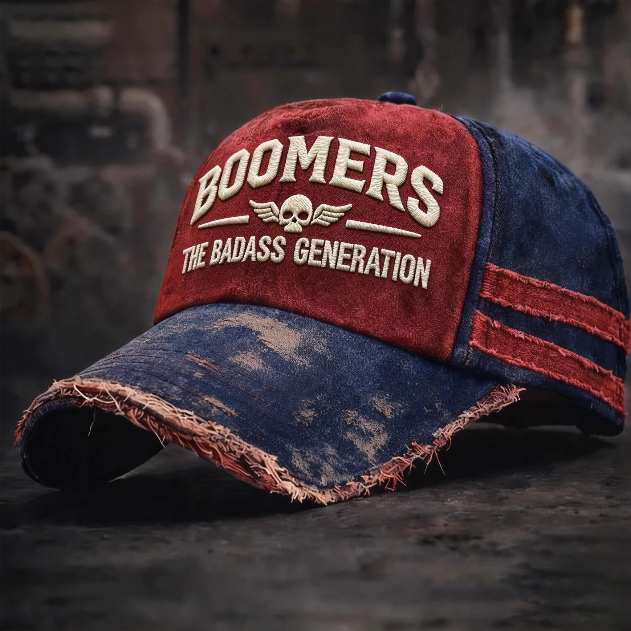 🎉Last Day 49% OFF - Boomers The Badass Generation Vintage Trucker Cap 
