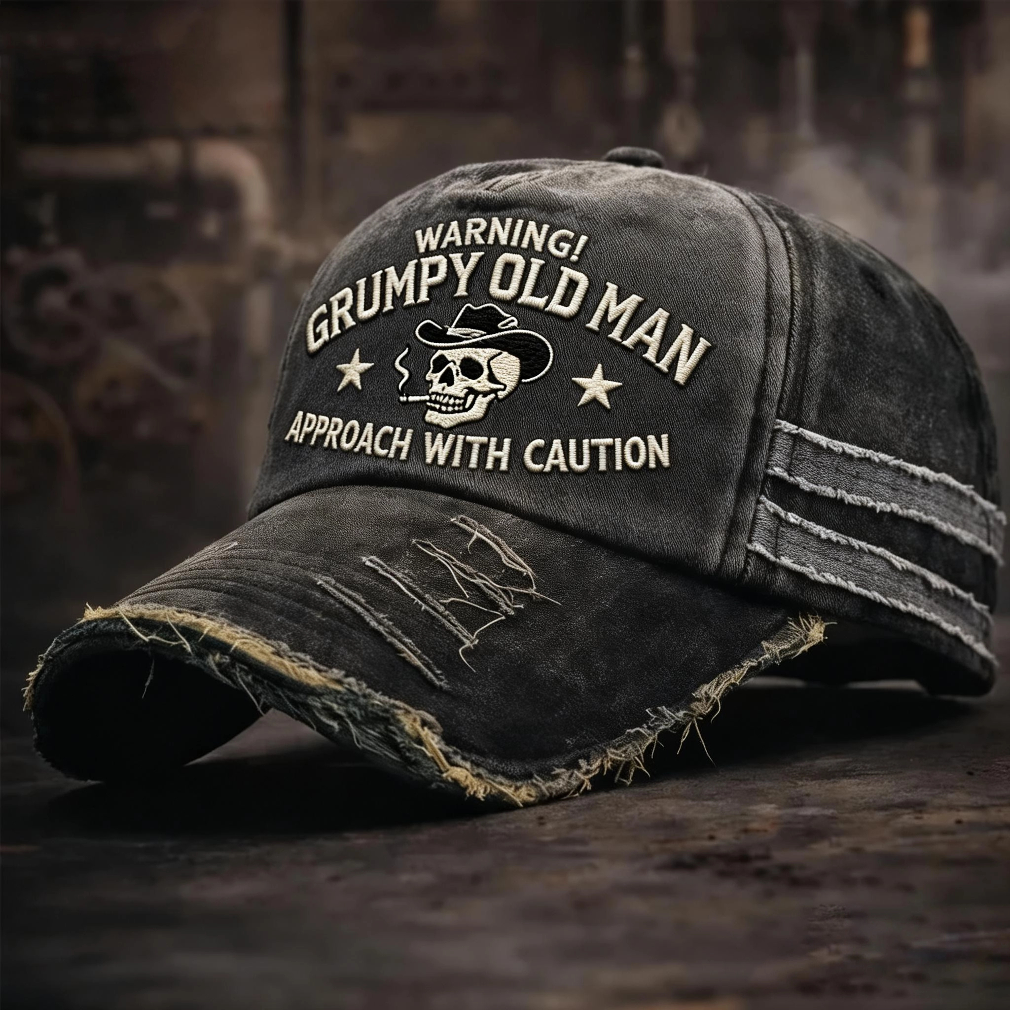 🎉Last Day 49% OFF - Warning Grumpy Old Man Vintage Trucker Cap 