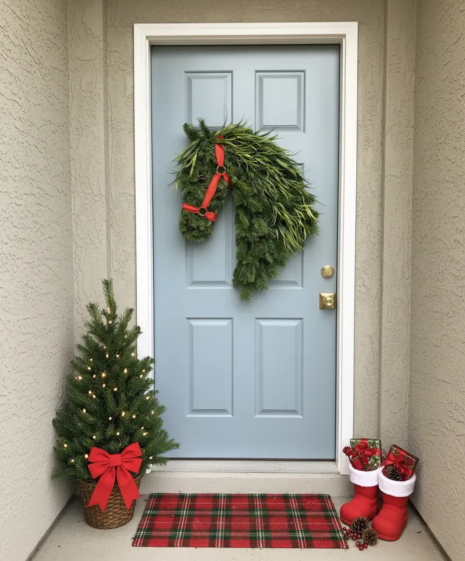 🎄Christmas Early Bird Sale - 49%OFF🐴Horse Head Wreath for Front Door