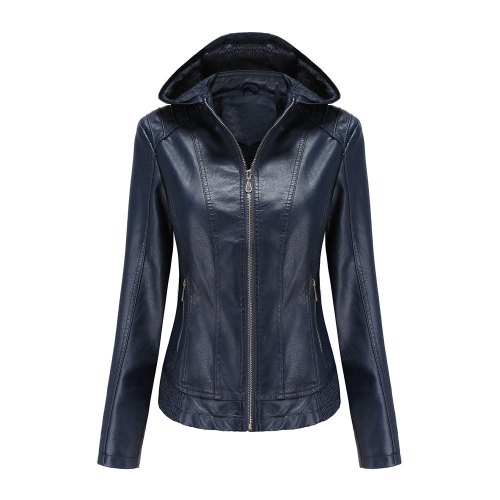Fashion  Polyurethane Faux Women Leather Jacket