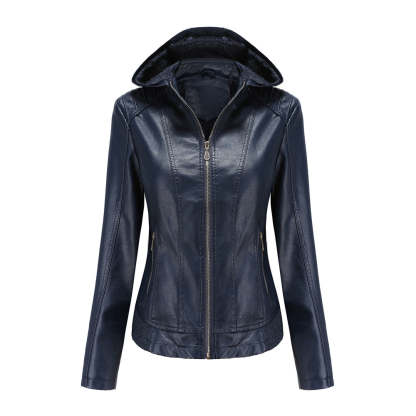 Fashion  Polyurethane Faux Women Leather Jacket