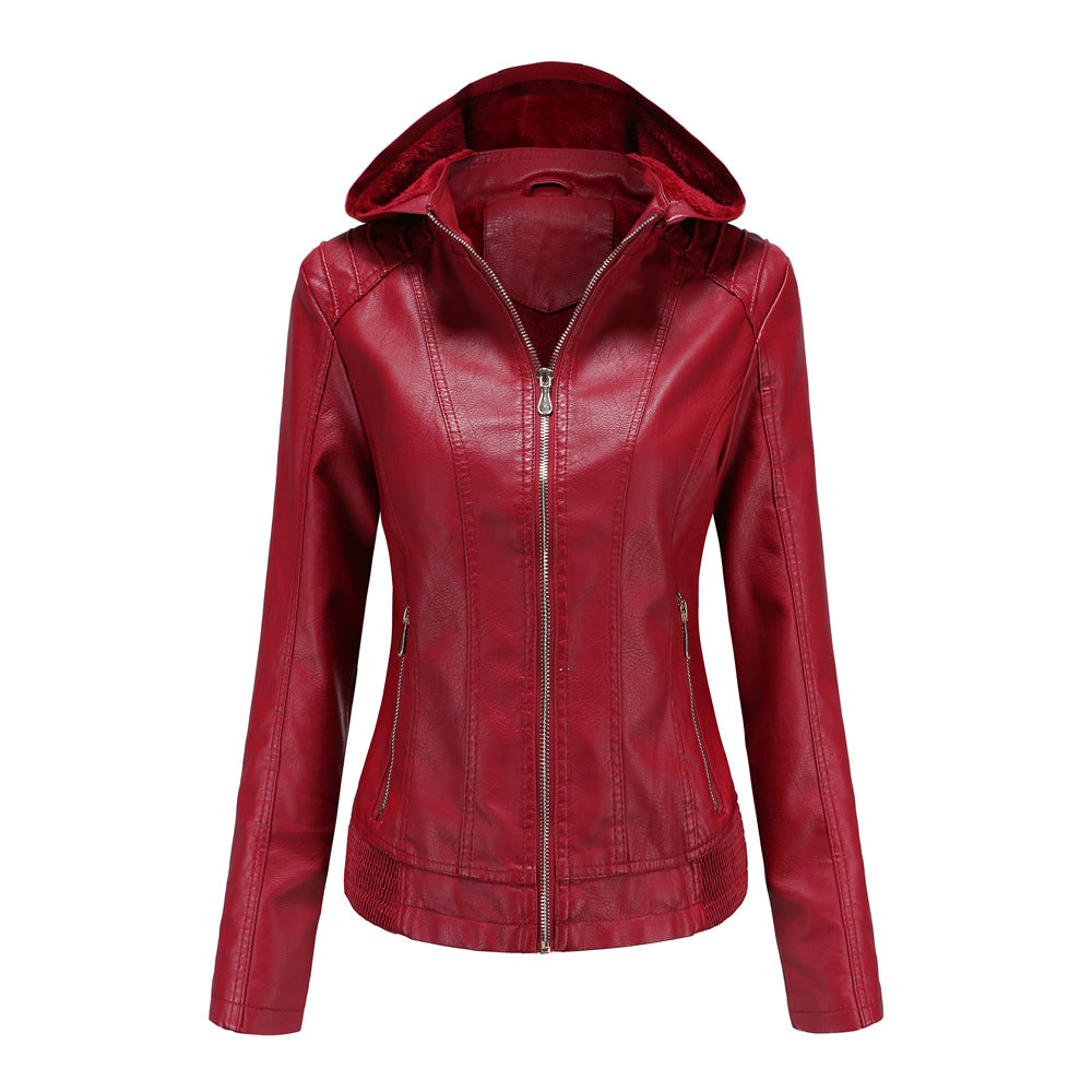 Fashion  Polyurethane Faux Women Leather Jacket