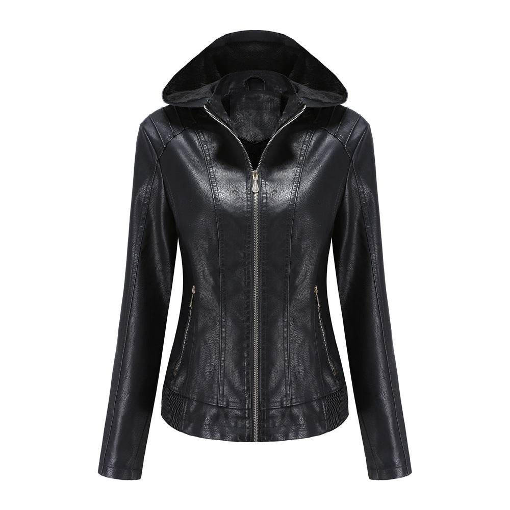 Fashion  Polyurethane Faux Women Leather Jacket