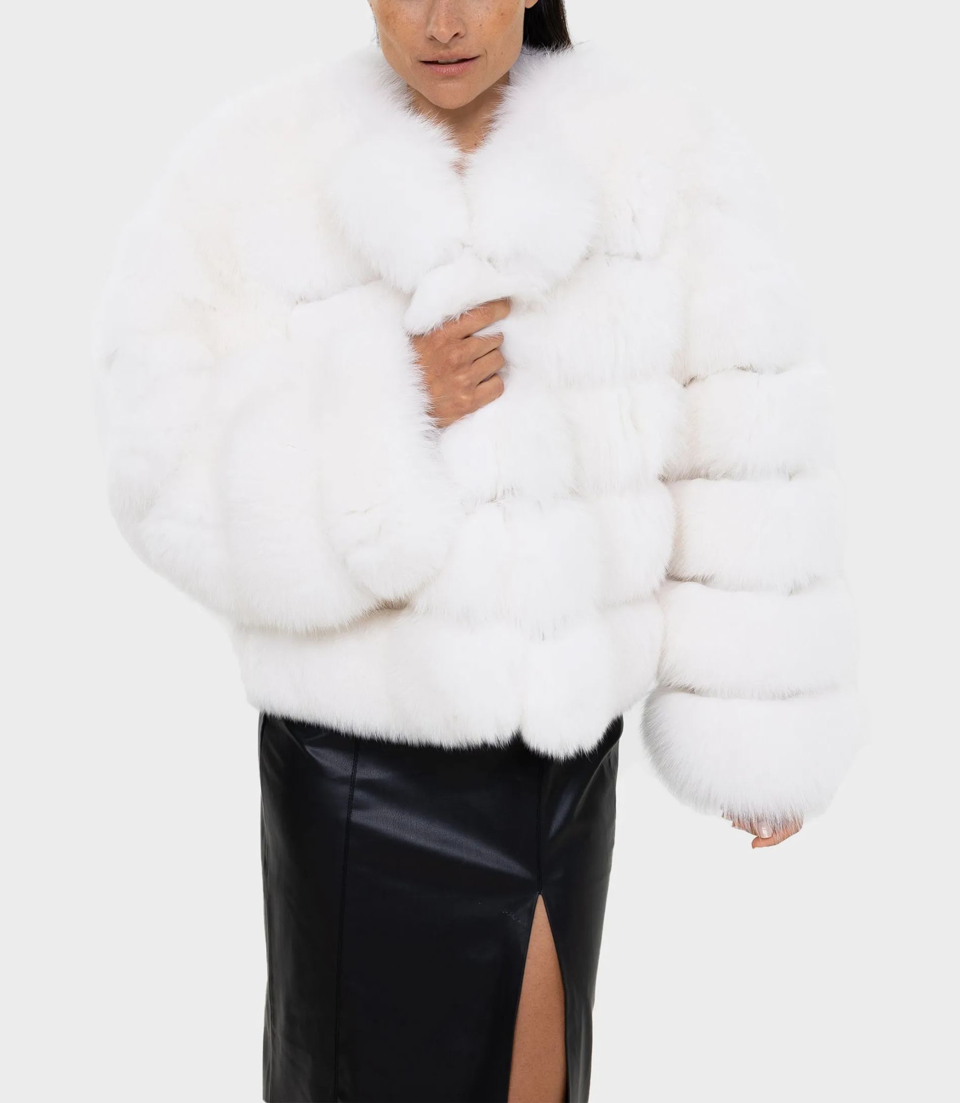 Alicent  White Fox Jacket