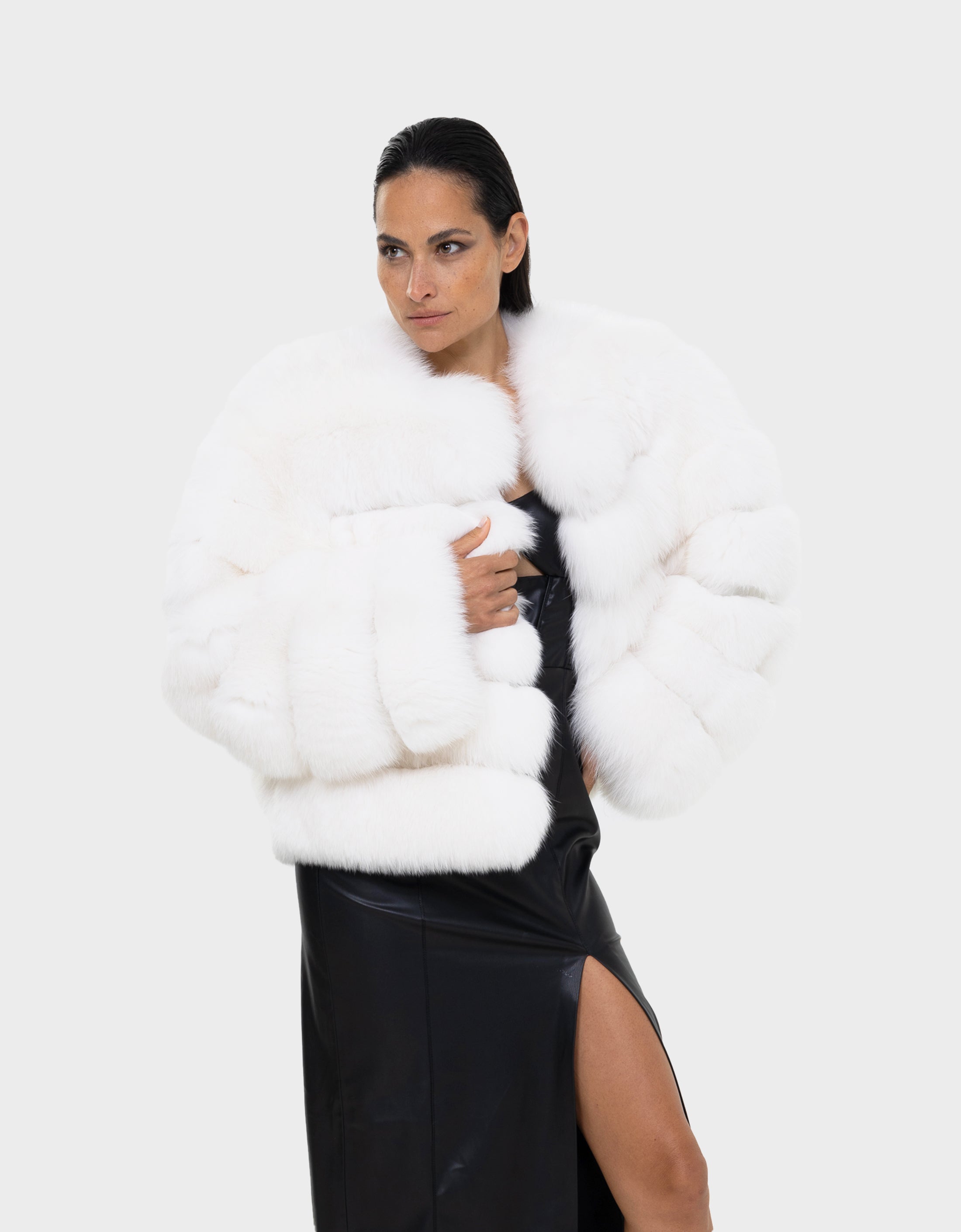 Alicent White Fox Jacket