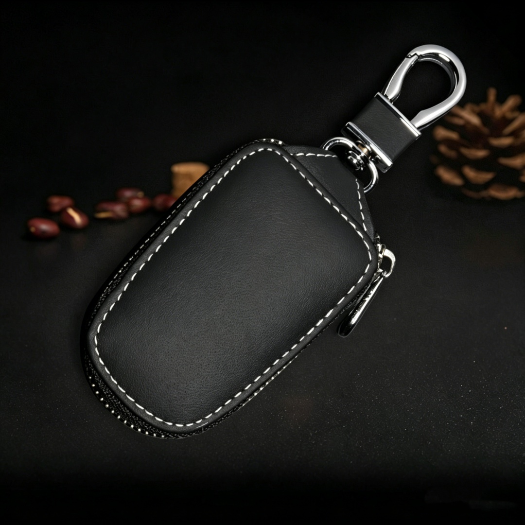 Black Brown Red Color Leather Car Remote Key Wallet for AUDI BENZ BMW BUICK ASTON MARTIN CHEVROLET FERRARI Netby