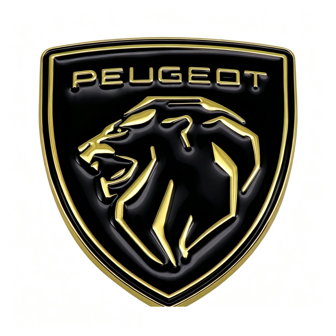 66*60mm Metal Zinc Alloy Car Emblem Badge for New Peugeot Netby