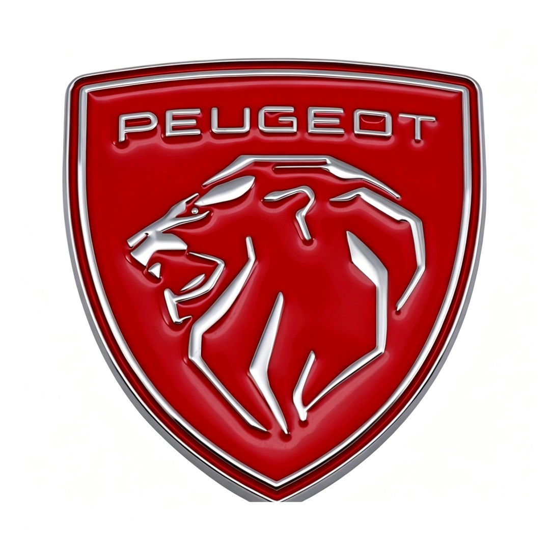 66*60mm Metal Zinc Alloy Car Emblem Badge for New Peugeot Netby