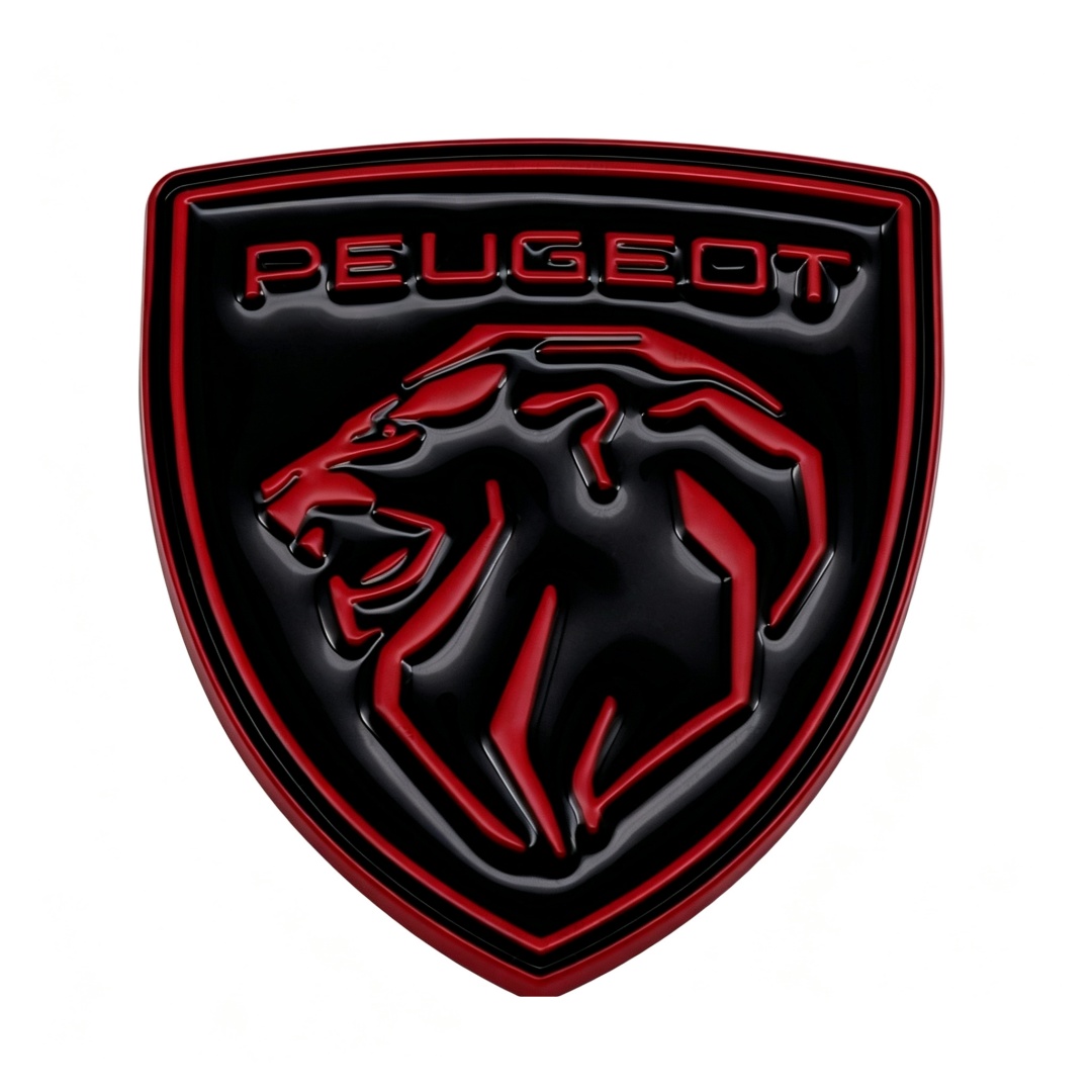66*60mm Metal Zinc Alloy Car Emblem Badge for New Peugeot Netby