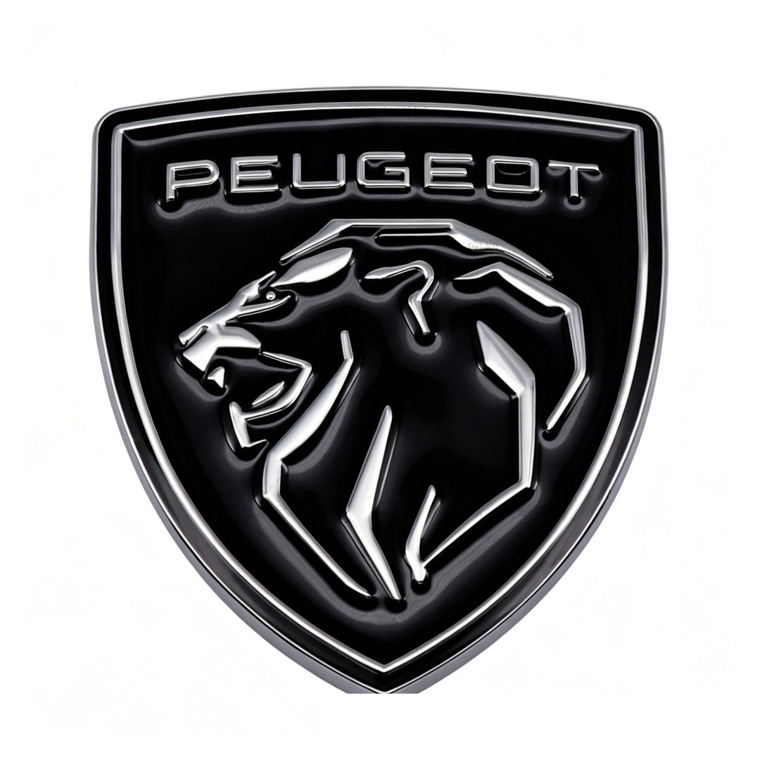 66*60mm Metal Zinc Alloy Car Emblem Badge for New Peugeot Netby