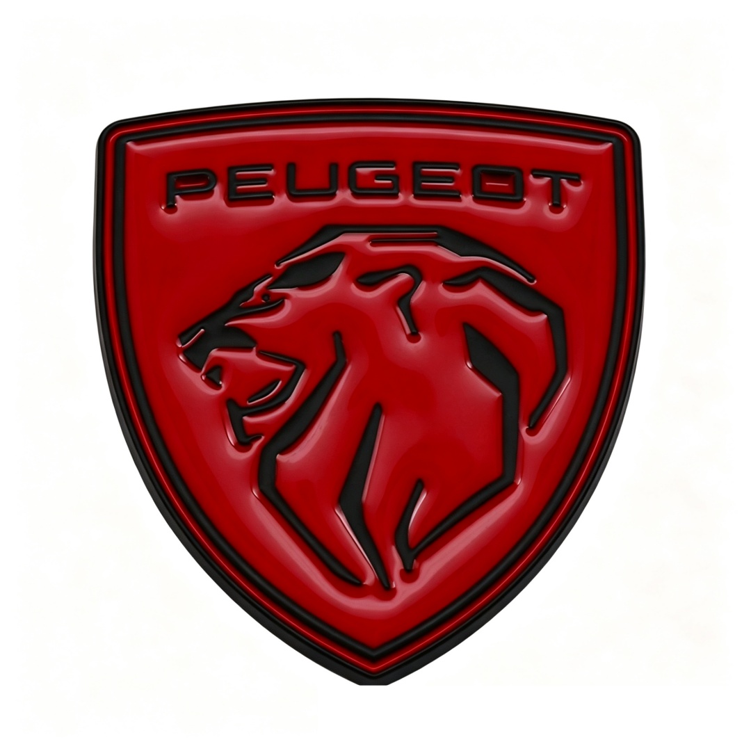 66*60mm Metal Zinc Alloy Car Emblem Badge for New Peugeot Netby