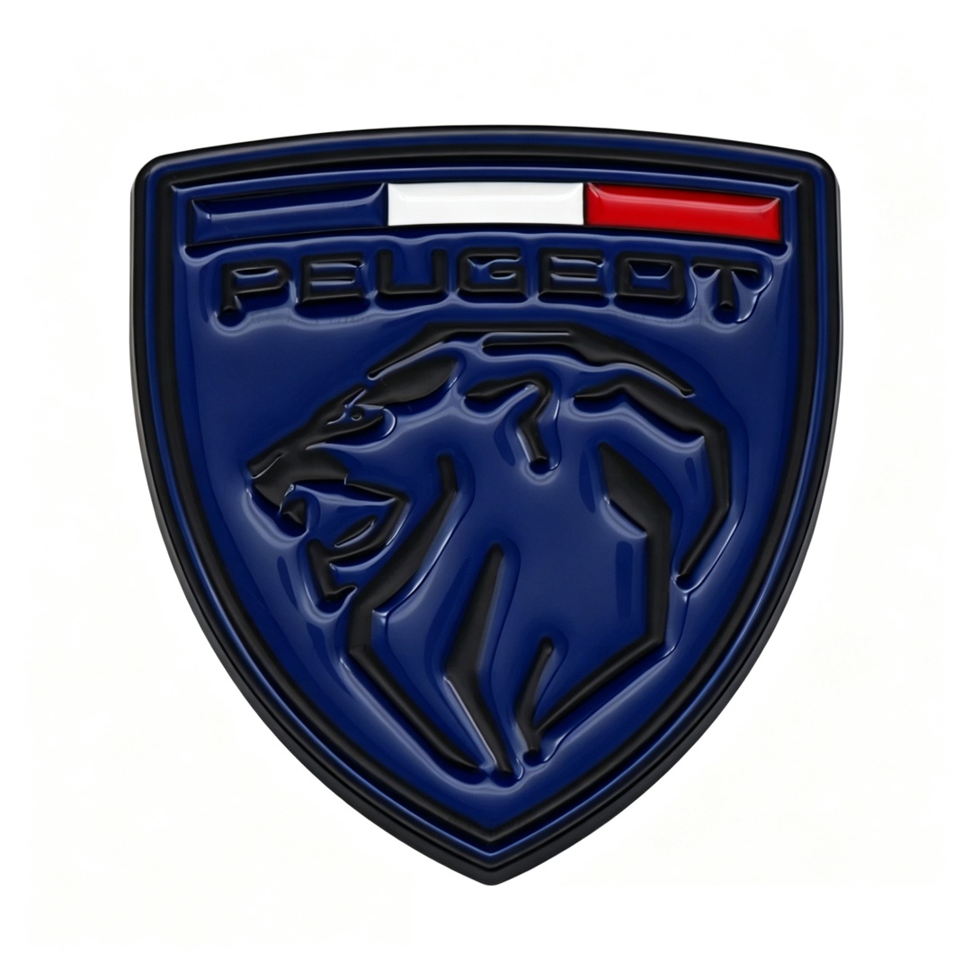 66*60mm Metal Zinc Alloy Car Emblem Badge for New Peugeot Netby