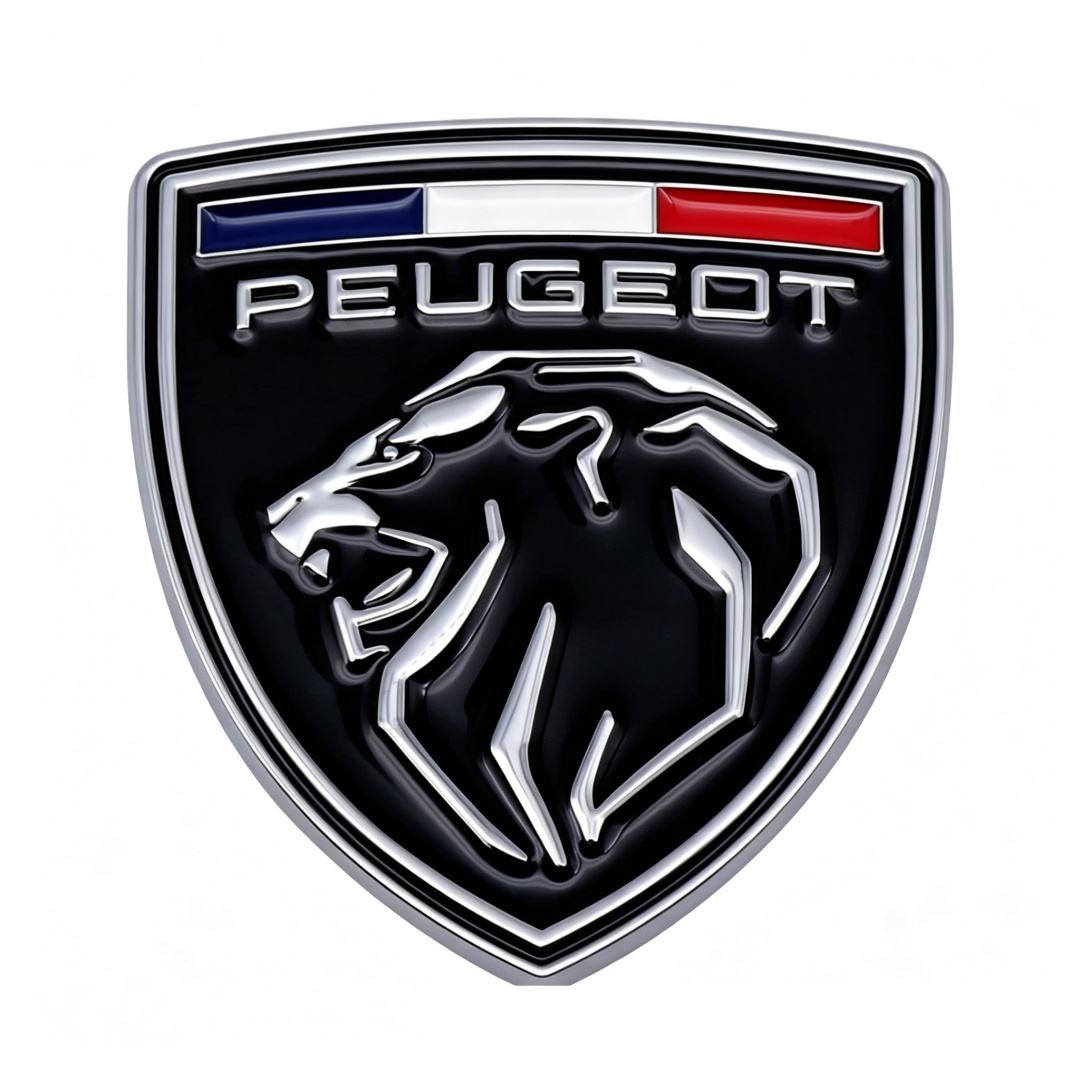 66*60mm Metal Zinc Alloy Car Emblem Badge for New Peugeot Netby