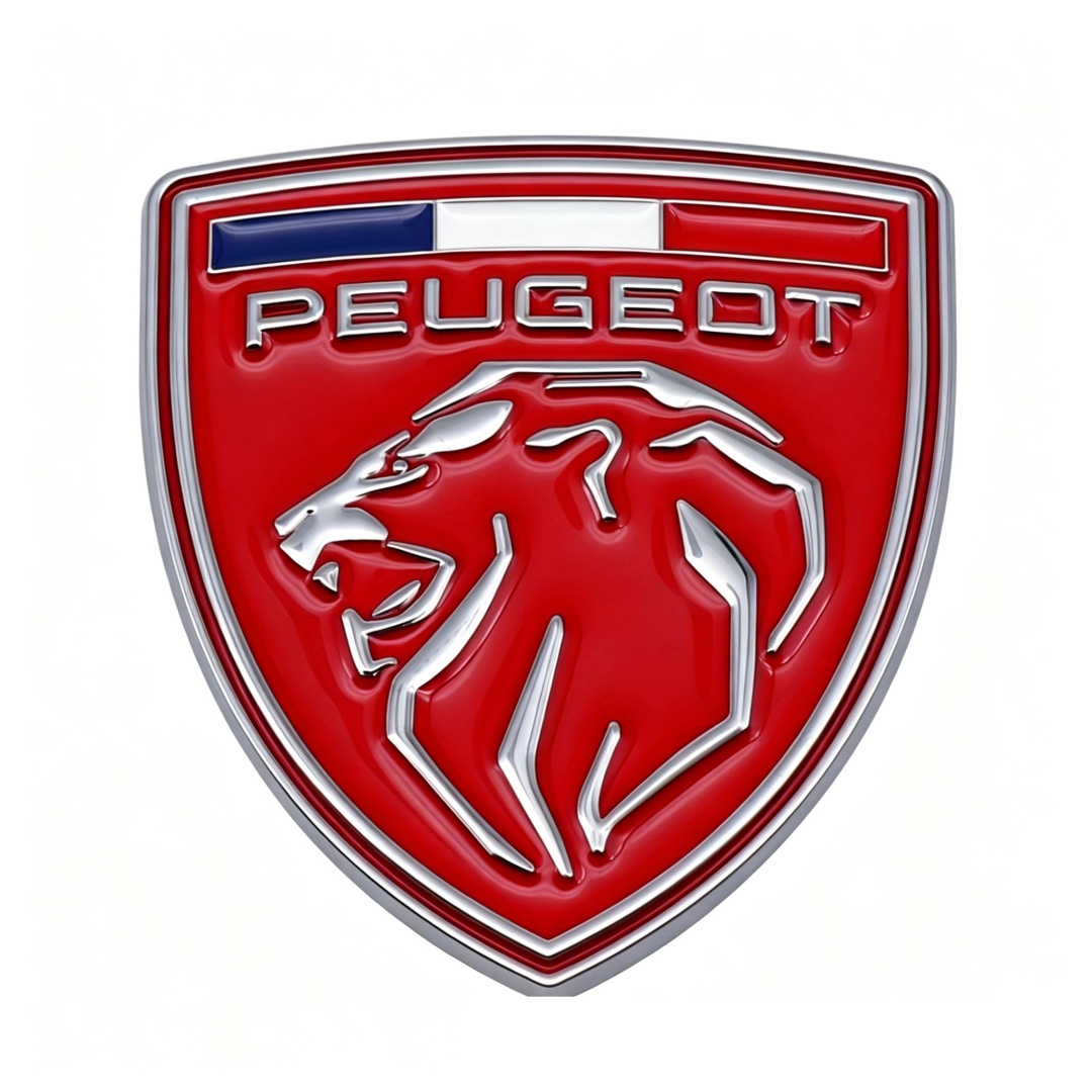 66*60mm Metal Zinc Alloy Car Emblem Badge for New Peugeot Netby
