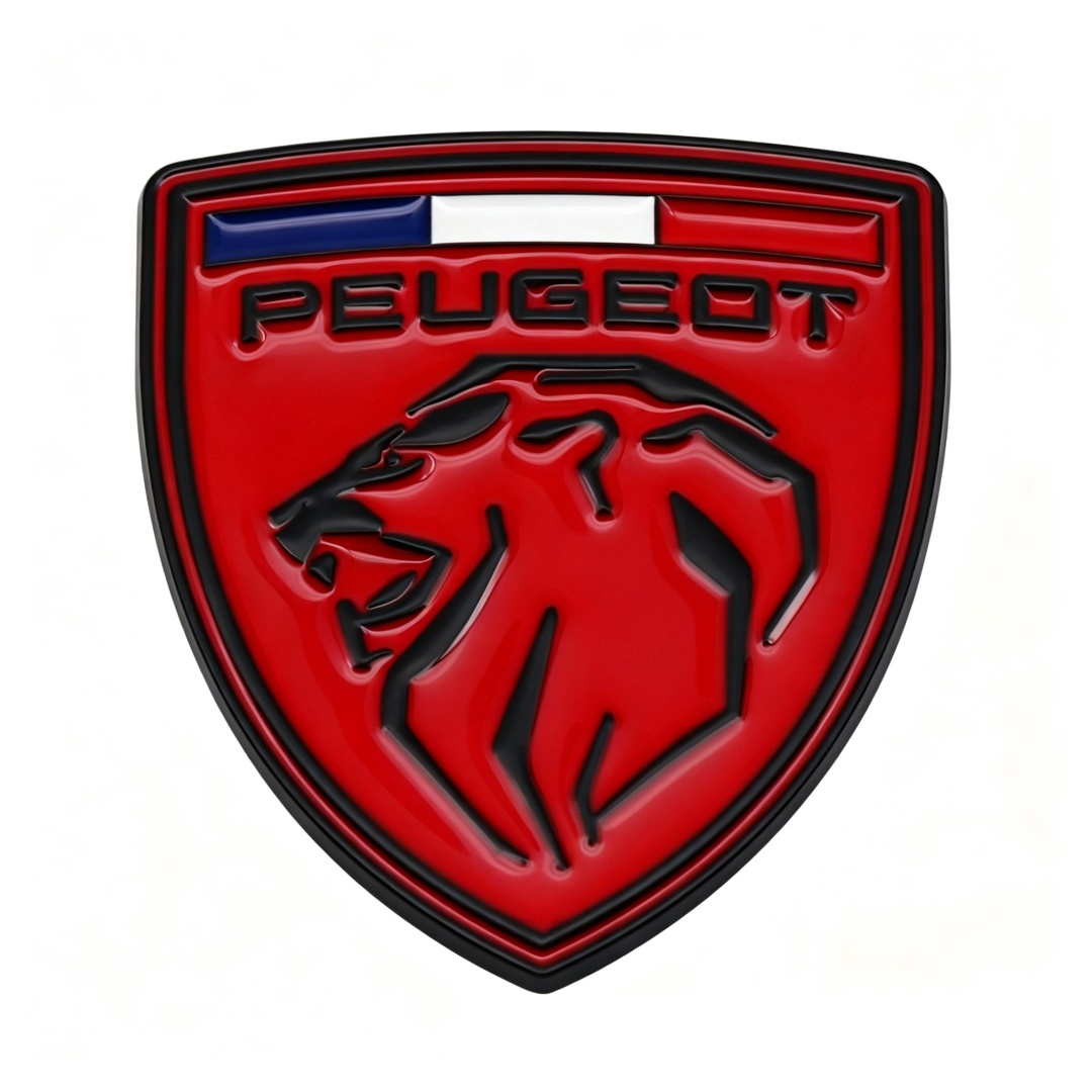 66*60mm Metal Zinc Alloy Car Emblem Badge for New Peugeot Netby