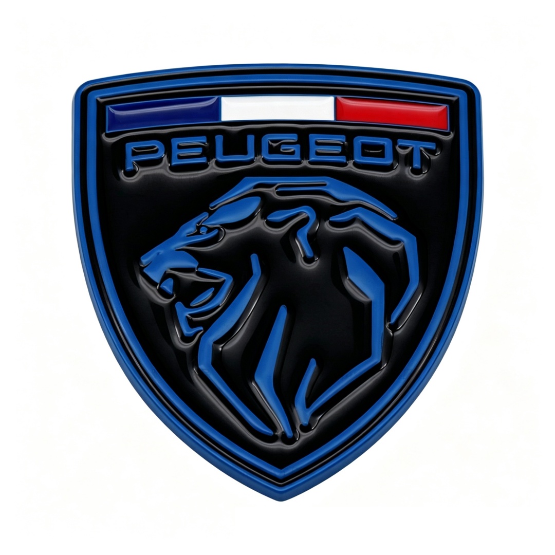 66*60mm Metal Zinc Alloy Car Emblem Badge for New Peugeot Netby