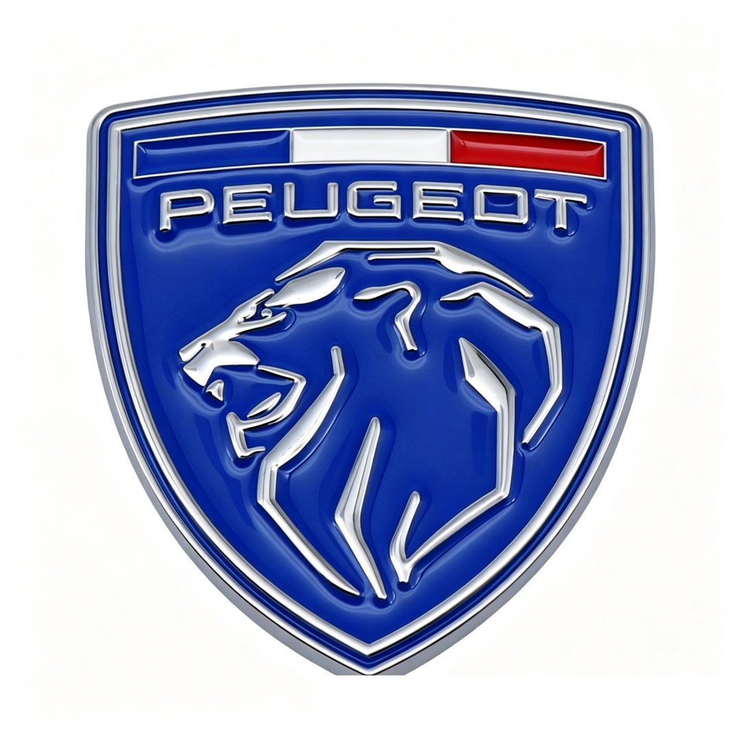 66*60mm Metal Zinc Alloy Car Emblem Badge for New Peugeot Netby
