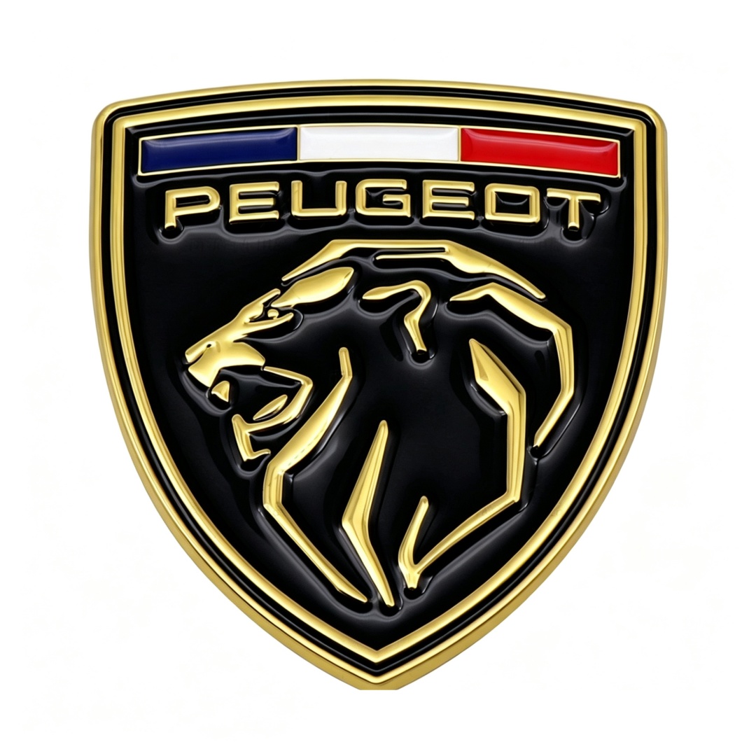66*60mm Metal Zinc Alloy Car Emblem Badge for New Peugeot Netby
